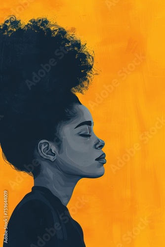 Black History Month poster template with place for text