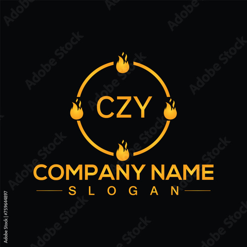 Letter CZY unique logo design for brand awareness photo