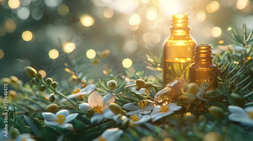 Natural wellness with essential oils and flora