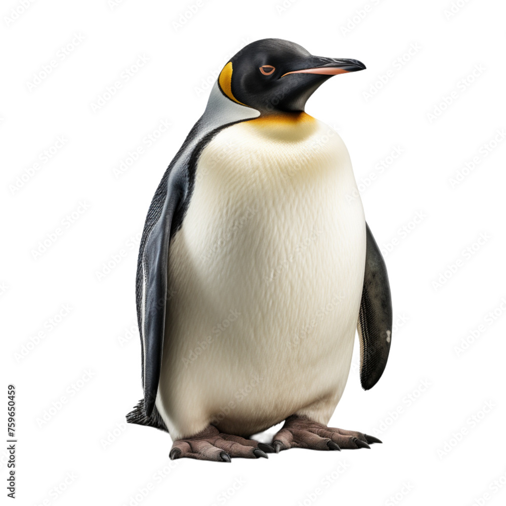Fototapeta premium penguin isolated on transparent background