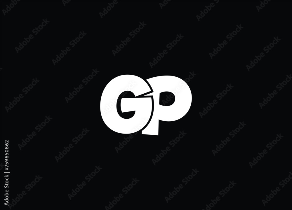 GP Letters joint logo icon design and creative logo GP Letters joint logo icon design and creative logo