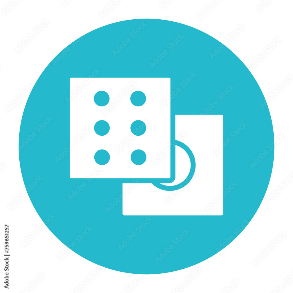 Dice Roll icon vector image. Can be used for Game Design. Dice Roll icon vector image. Can be used for Game Design.