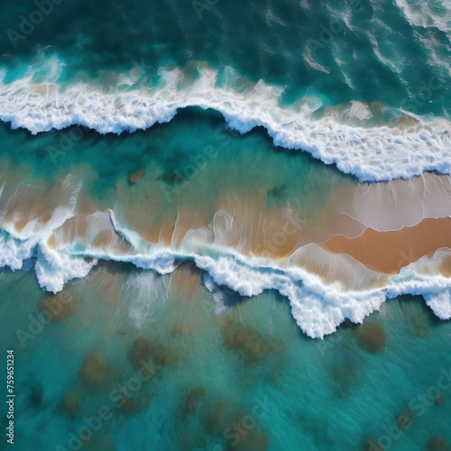 Beautiful wallpaper and background of sea waves