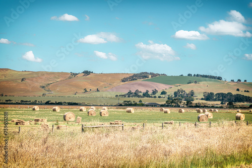The rural scene of regional Victoria near Melbourne in sunny days