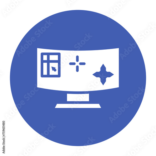 Shooting Game icon vector image. Can be used for Game Design.