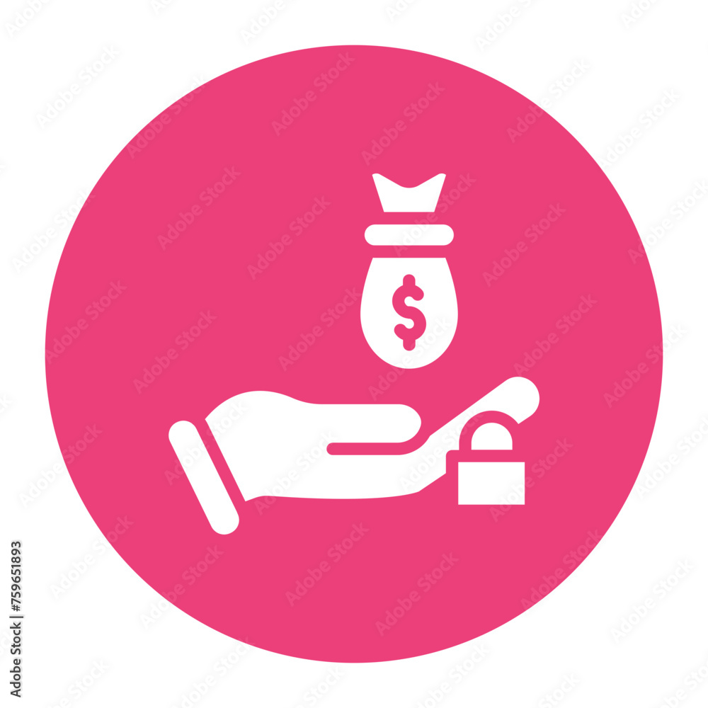Fixed Funding icon vector image. Can be used for Crowdfunding. Fixed Funding icon vector image. Can be used for Crowdfunding.