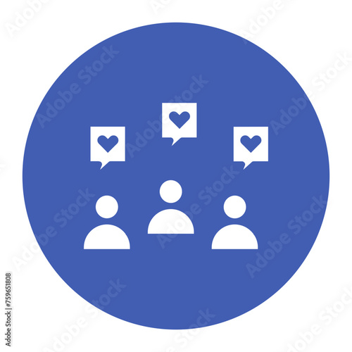 Audience Engagement icon vector image. Can be used for Crowdfunding.