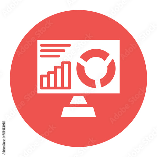 Project Dashboard icon vector image. Can be used for Crowdfunding.
