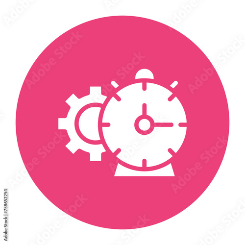 Time Management icon vector image. Can be used for Crowdfunding.