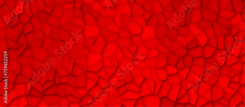 pastel light red stain glass broken tile dark background. geometric pattern with 3d shapes vector Illustration. red broken wall paper in decoration. low poly crystal mosaic background.