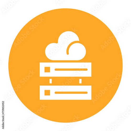 Cloud Storage icon vector image. Can be used for New Media.