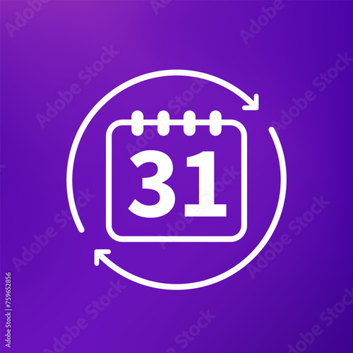 monthly subscription icon for web