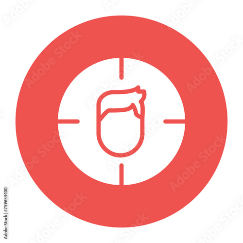 Headshot icon vector image. Can be used for Battle Royale.