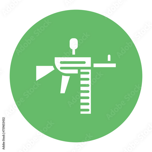Light Machine Gun icon vector image. Can be used for Battle Royale.