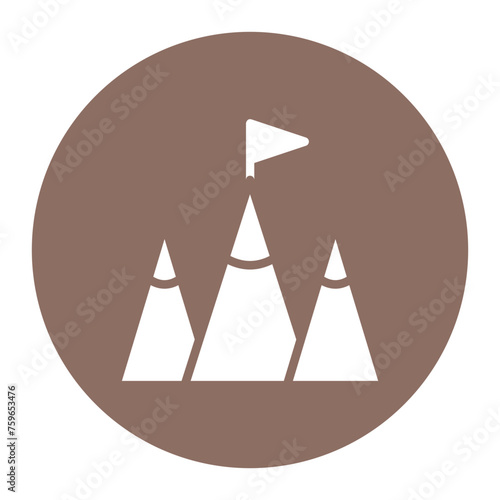 Mission icon vector image. Can be used for Battle Royale.