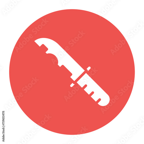 Military Knife icon vector image. Can be used for Battle Royale.