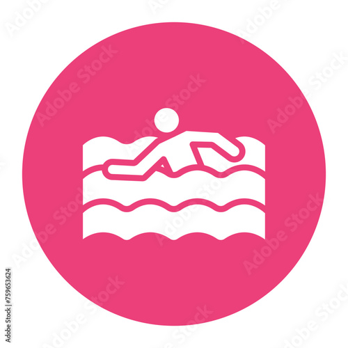 Swimming icon vector image. Can be used for Battle Royale.