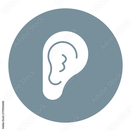 Outer Ear icon vector image. Can be used for Human Anatomy.