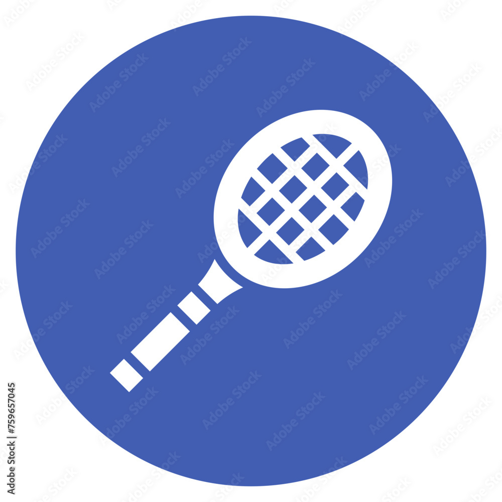 Tennis Racket icon vector image. Can be used for Outdoor Fun.