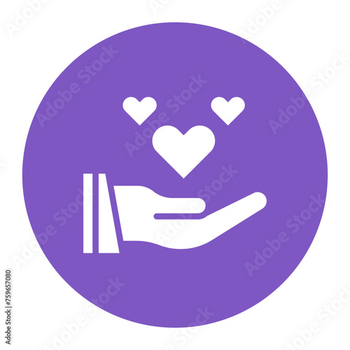 Compassion icon vector image. Can be used for Personality Traits.