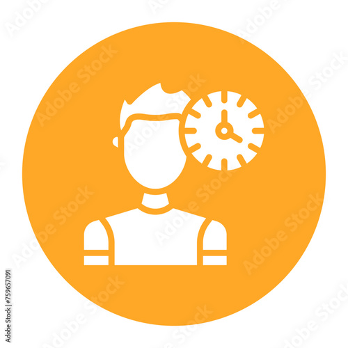 Patience icon vector image. Can be used for Personality Traits.