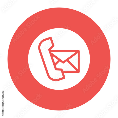 Contact icon vector image. Can be used for Contact Us. photo