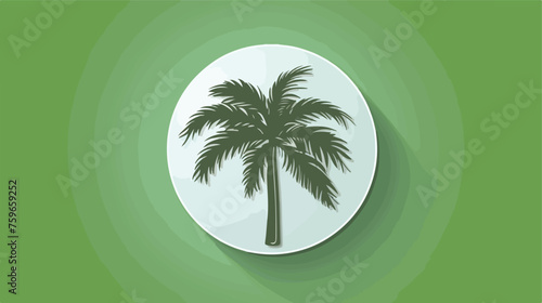 Coconut palm tree sign