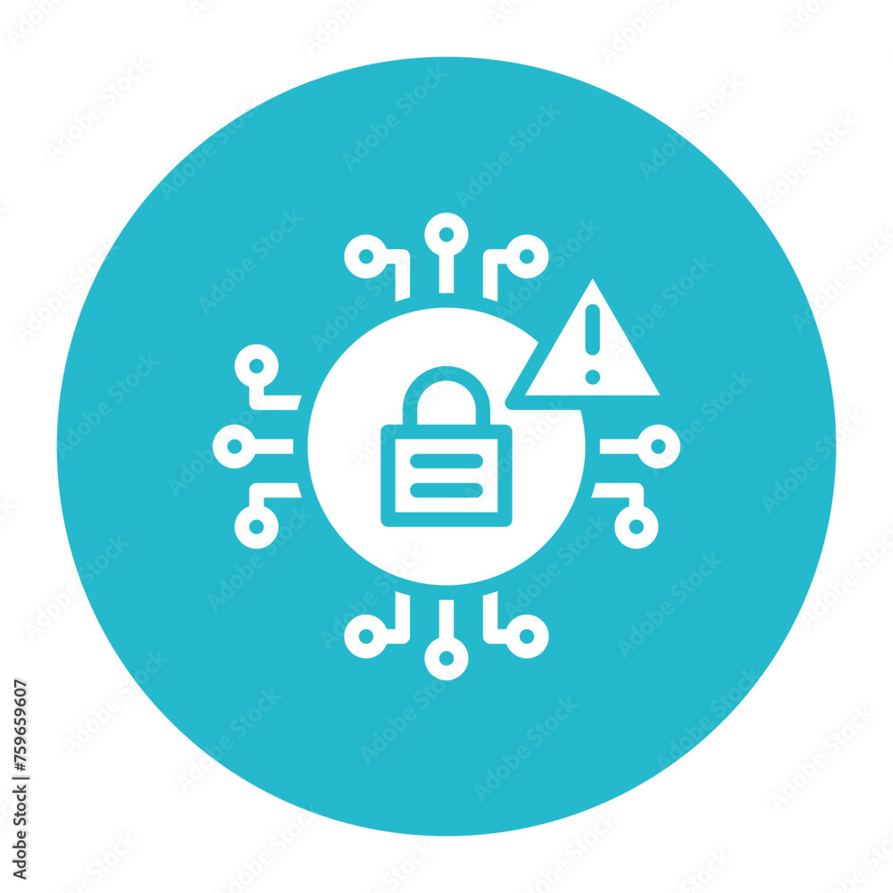 Cybersecurity Risk icon vector image. Can be used for Risk Management. Cybersecurity Risk icon vector image. Can be used for Risk Management.