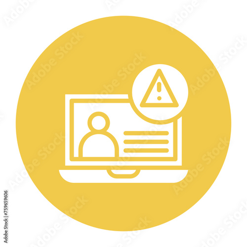 Insider Threat icon vector image. Can be used for Risk Management.