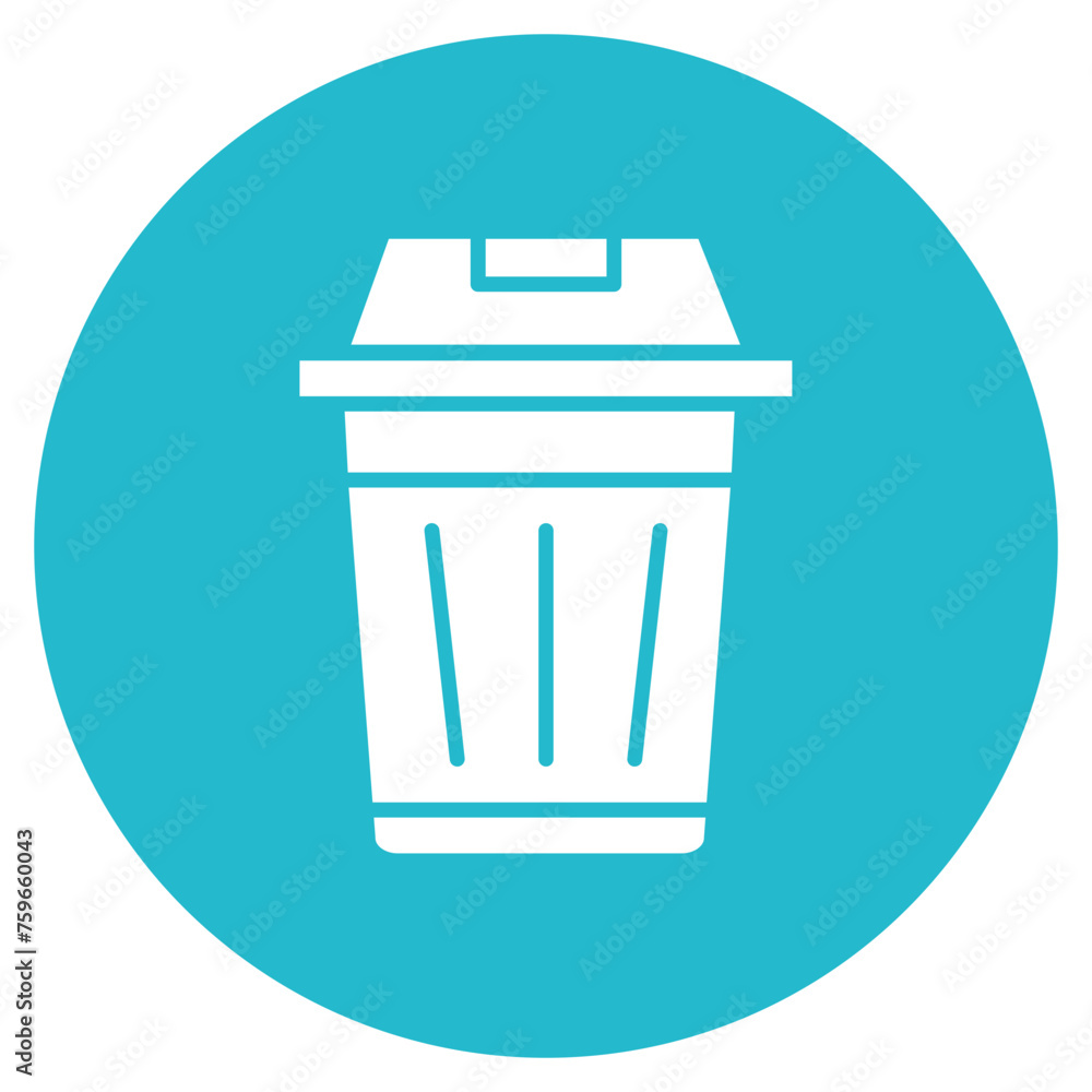 Trash Can icon vector image. Can be used for Earth Day. Trash Can icon vector image. Can be used for Earth Day.