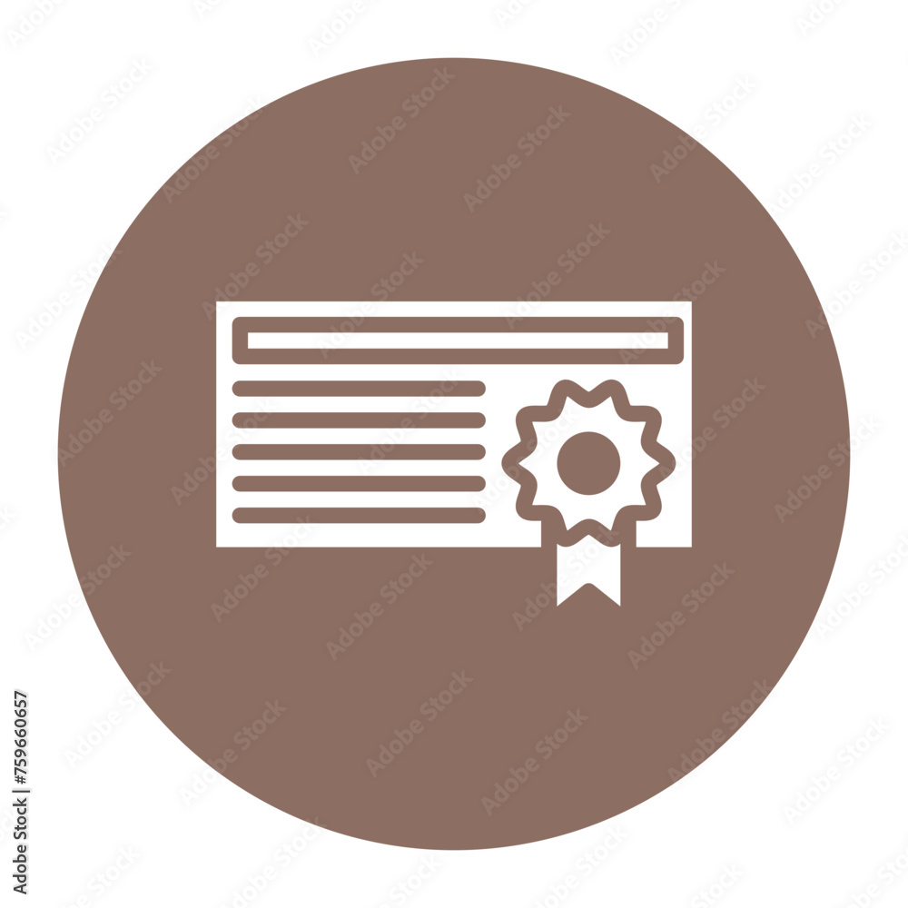 Certificate icon vector image. Can be used for Hajj Pilgrimage. Certificate icon vector image. Can be used for Hajj Pilgrimage.