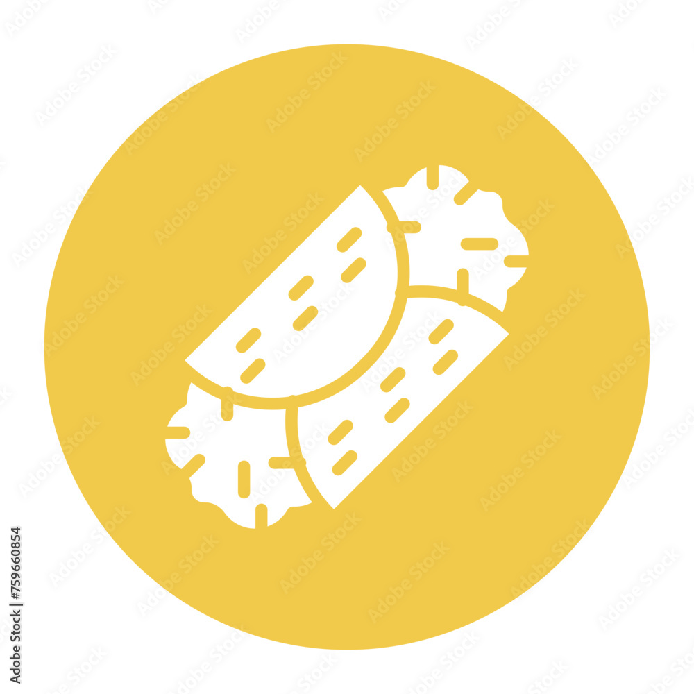 Cannoli icon vector image. Can be used for Italy. Cannoli icon vector image. Can be used for Italy.