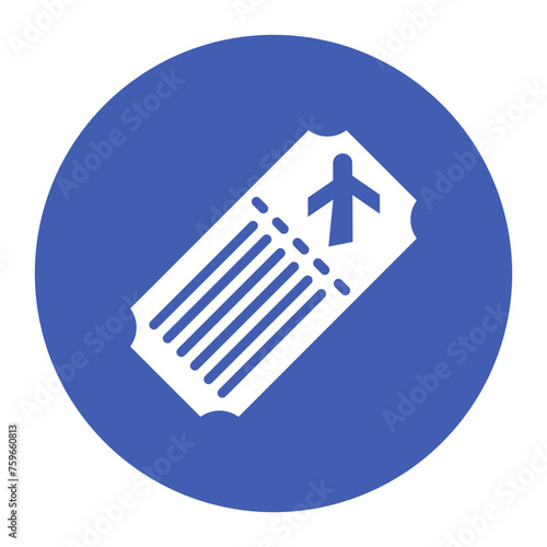 Airline Ticket icon vector image. Can be used for Hajj Pilgrimage.