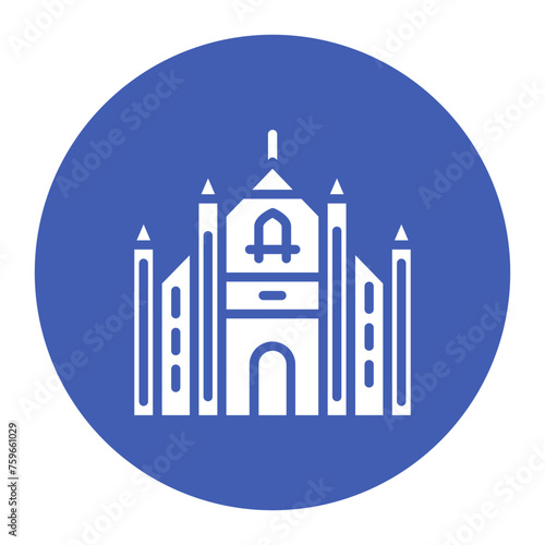 Milan Fashion icon vector image. Can be used for Italy.