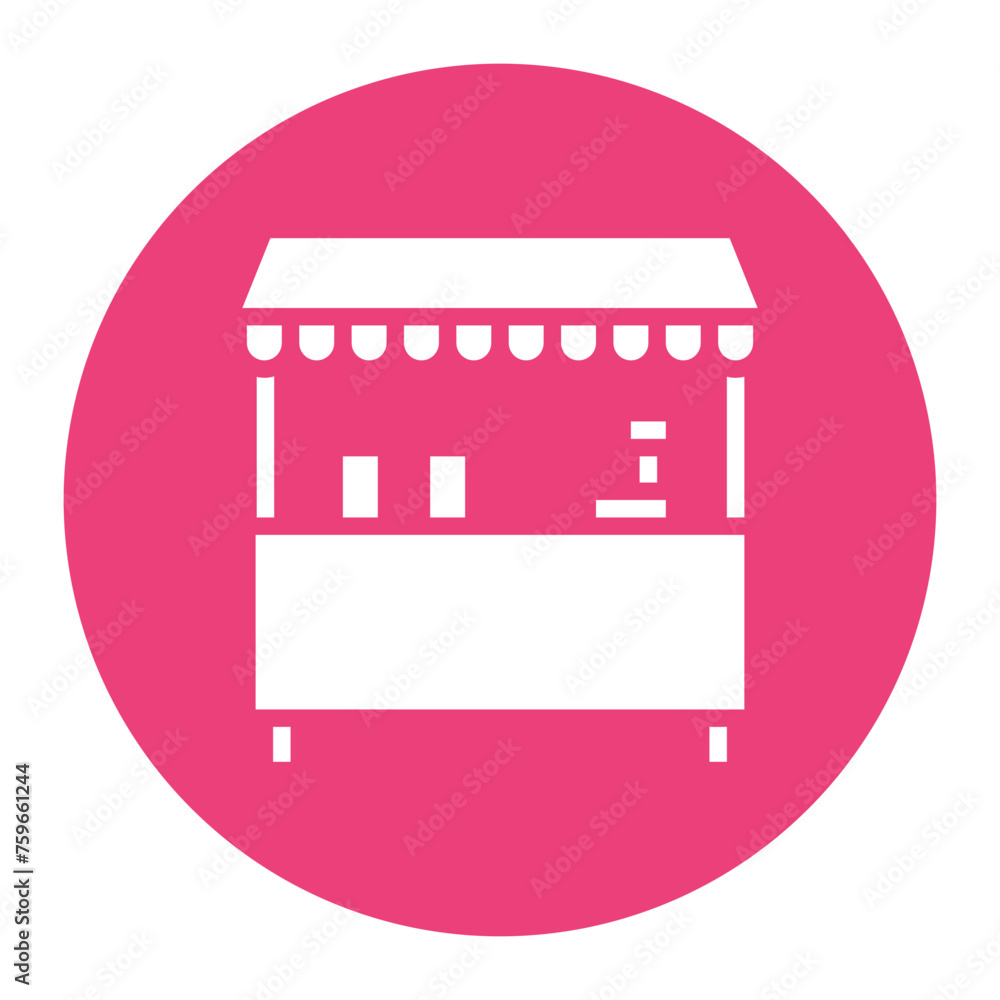 Vendor Stall icon vector image. Can be used for Festa Junina. Vendor Stall icon vector image. Can be used for Festa Junina.