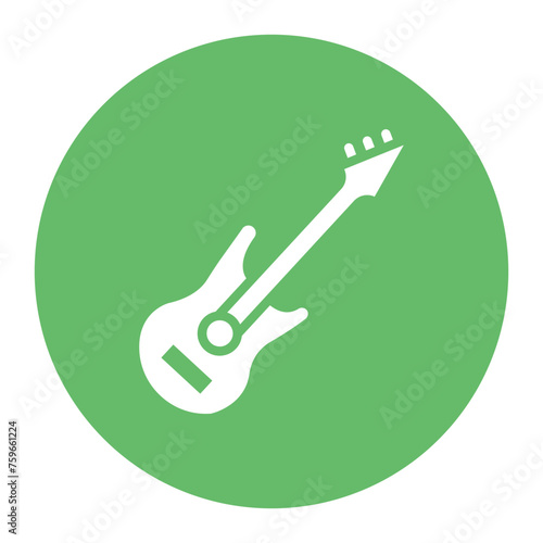 Guitar icon vector image. Can be used for Festa Junina.