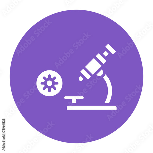 Pathogen Microscope icon vector image. Can be used for Infectious Diseases.