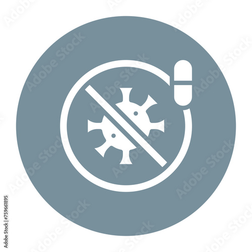 Antiviral Medication icon vector image. Can be used for Infectious Diseases.