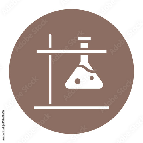 Erlenmeyer icon vector image. Can be used for Lab.