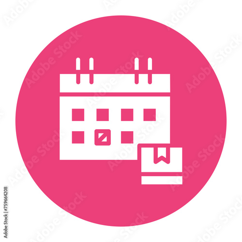Delivery Date icon vector image. Can be used for Warehouse.