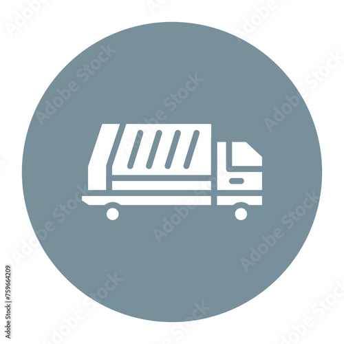 Lorry icon vector image. Can be used for Warehouse. photo