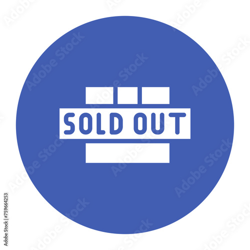 Out Of Stock icon vector image. Can be used for Warehouse.