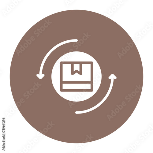 Reshipping icon vector image. Can be used for Warehouse.