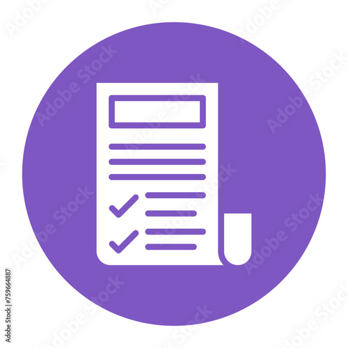 Shopping List icon vector image. Can be used for Supermarket.