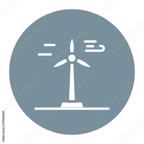 Wind Turbine icon vector image. Can be used for Manufacturing.