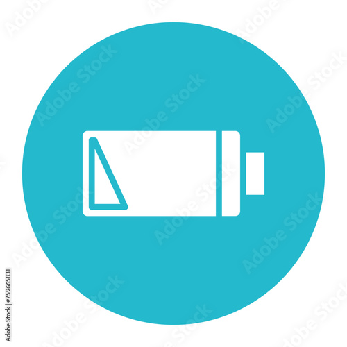 Low Battery icon vector image. Can be used for Battery and Power.