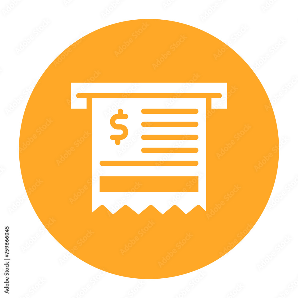 Receipt icon vector image. Can be used for Shoemaker. Receipt icon vector image. Can be used for Shoemaker.
