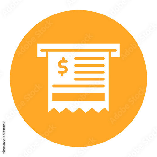 Receipt icon vector image. Can be used for Shoemaker.