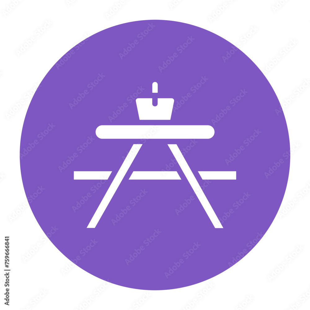 Picnic of Table icon vector image. Can be used for Oktoberfest. Picnic of Table icon vector image. Can be used for Oktoberfest.