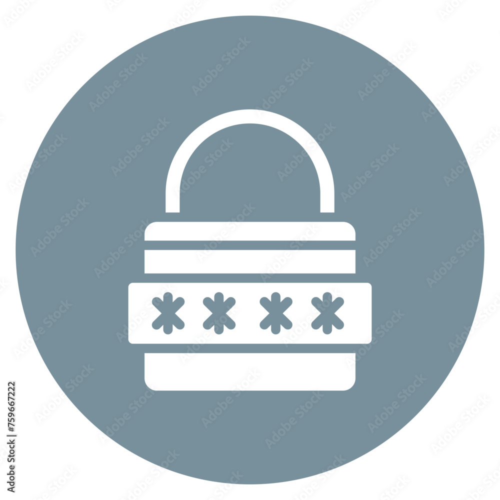 Secure Pasword icon vector image. Can be used for Biometrics. Secure Pasword icon vector image. Can be used for Biometrics.